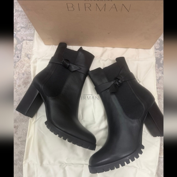 Alexandre Birman Clarita Rain Boot Black Size 8 M Brand New - Picture 2 of 5